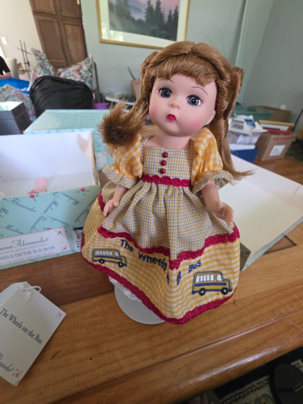 Madame Alexander The Wheels on the Bus Doll #34135 w/ Box & Hang Tag 14"